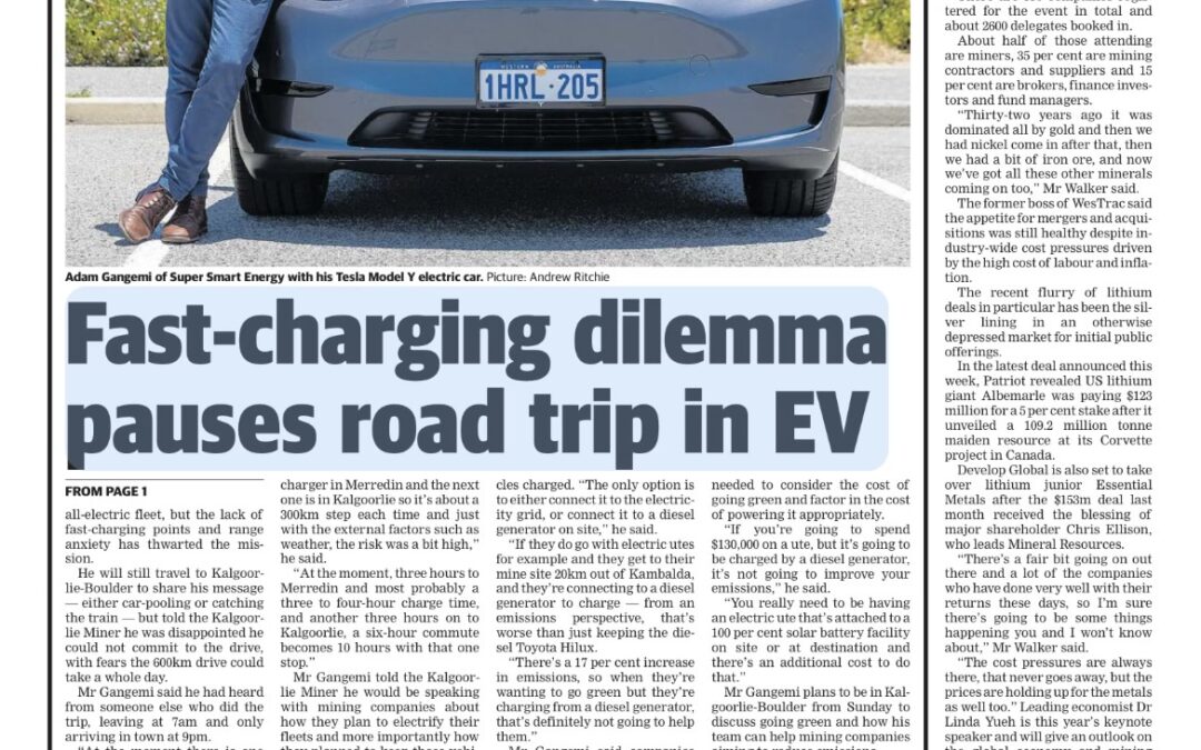Fast Charing Dilemma Pauses Road Trip in EV